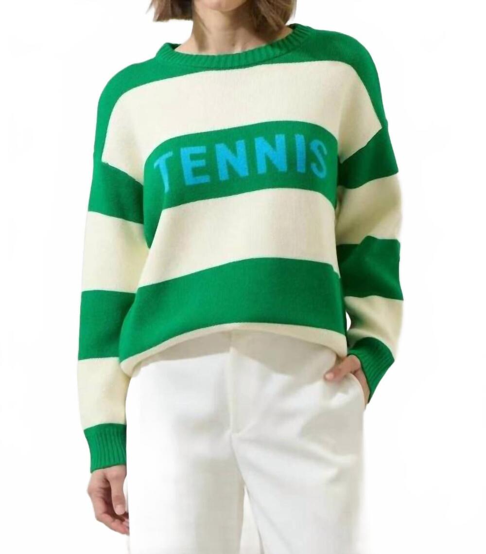 NEW SUGARLIPS tennis sweater top in green